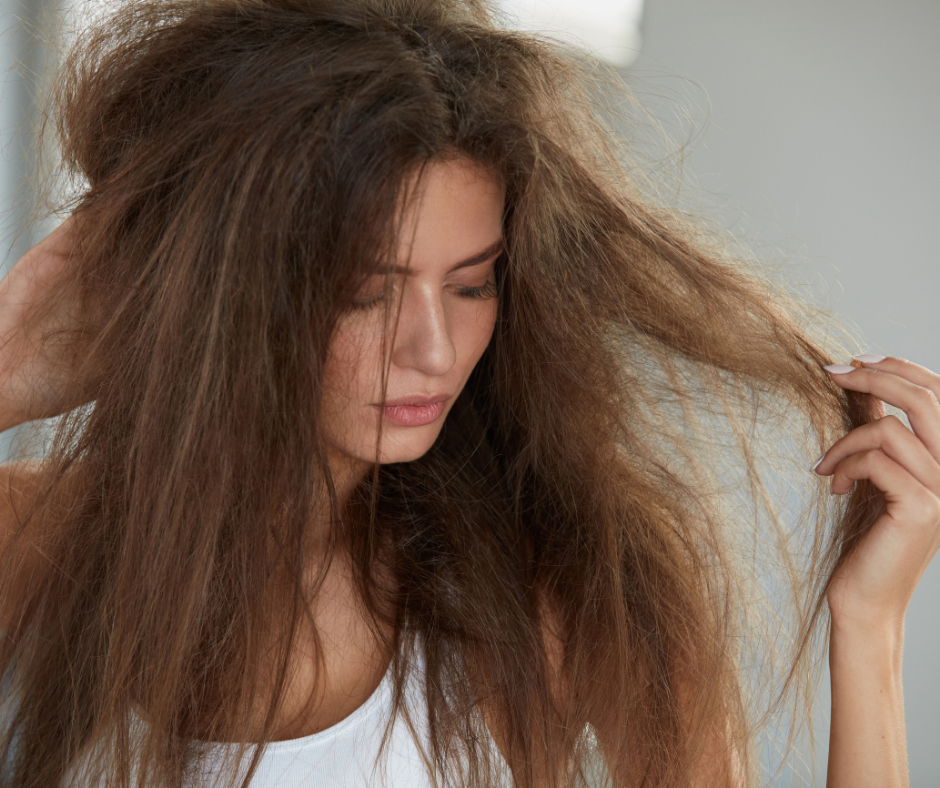 Women with hair damage